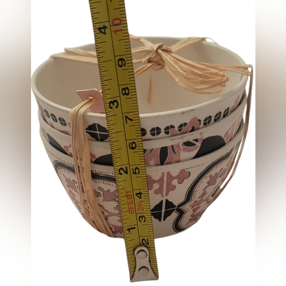 ANTHROPOLOGIE Of LAPrIAry Villa del Sol Melamine Nut Bowls, Set of 3. - Picture 6 of 7